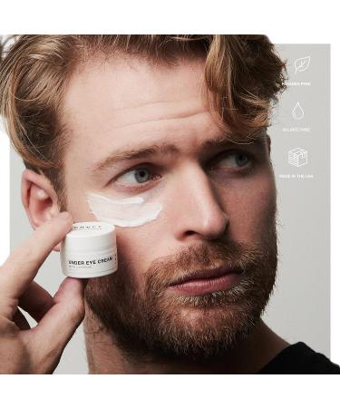CRVFT Men's Under Eye Cream .25oz | Brighten Dark Circles & Reduce Puffy Eyes | AM/PM Treatment | Caffeine Infused | Made in USA | Paraben & Sulfate Free | Peppermint Scent - Buy Online on SooperMarket.com