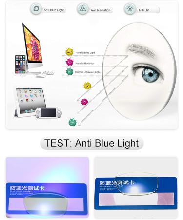 Joxigo Blue Light Filter Glasses - Retro Round Metal Frame UV Protection Anti-Fatigue - Includes Pink Gold Glasses Case - Buy Online on SooperMarket.com