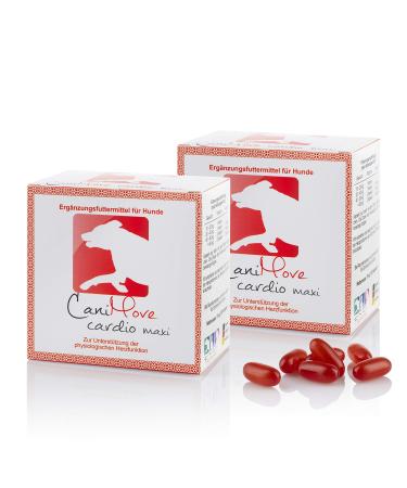 Canimove Doppelpack (200 capsules) Cardio Maxi - Effective Support of Heart function in large dog breeds with veterinary recipe