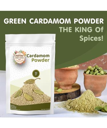 Cardamom Powder | Ground Cardamom | 50g | Elaichi Powder |100% Natural | Premium Quality | All Natural | Vegan | Non-GMO (50 Gram) - Buy Online on SooperMarket.com