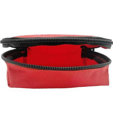 Jipemtra Red First Aid Bag - Compact & Portable Emergency Rescue Pouch for Home, Car, Office & Outdoor Activities - Buy Online on SooperMarket.com
