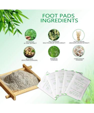 20pcs Natural Organic Foot Patches Relieve Stress, Improve Sleep Quality, Enhance Circulation, Remove Toxins - Buy Online on SooperMarket.com