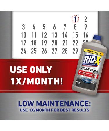 Rid-X Platinum Septic System Treatment | 3-Month Liquid Supply - 24 Fl Oz - Buy Online on SooperMarket.com