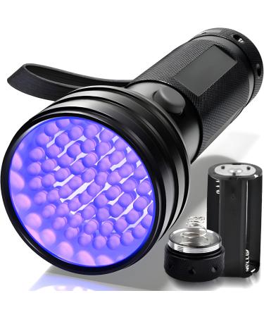 Retoo UV black light flashlight pets primeval indetectors for dried spots your dogs cat pets hand lamp detector for fake banknotes
