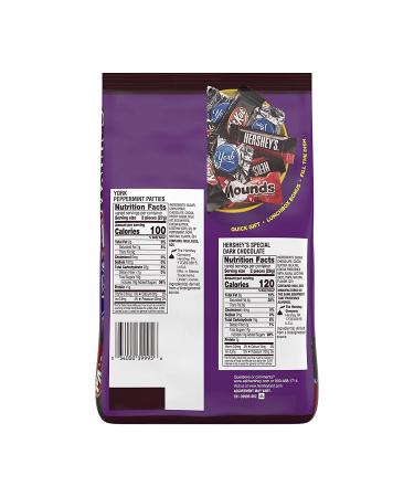 Hershey Dark Chocolate Lovers Assortment Snack Size Candy, 32.89 oz Bulk Party Pack - Buy Online on SooperMarket.com