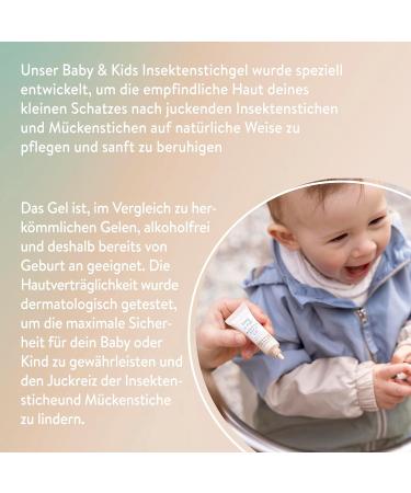 Mabyen Baby & Kids Insect Stitch Gel Set (2x10ml) | Natural Vegan Relief for Stings | Calms & Cools | Alcohol-Free & Safe from Birth - Buy Online on SooperMarket.com