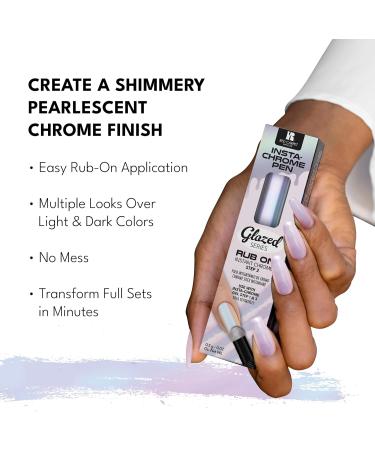 Red Carpet Manicure Insta-Chrome Pen for Mirror Nails | Easy Rub-On Application | Multiple Looks Over Light & Dark Colors | Red Glaze | 0.02 Oz. - Buy Online on SooperMarket.com