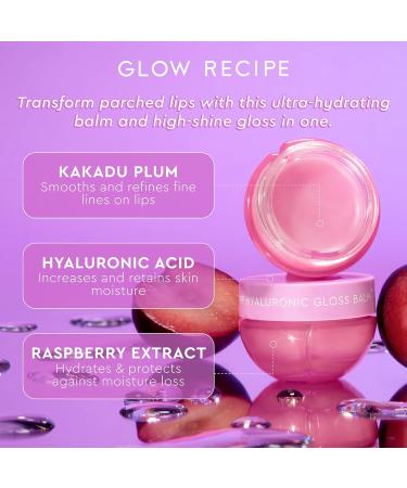 Glow Recipe Plum Hydration Heroes Holiday Kit - Vegan 2-Pc Set for Hydrated Skin & Lips | Plum Plump Hyaluronic Acid Cream & Gloss Balm - Buy Online on SooperMarket.com