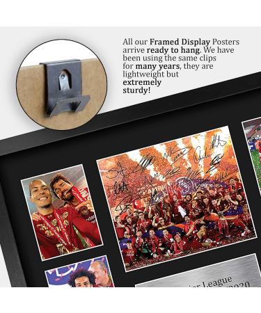 HWC Trading A3 Framed Liverpool Premier League Champion 2019/2020 Signed Autograph Print - Perfect Gift for Fans - Buy Online on SooperMarket.com