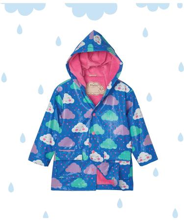 Hatley Girls' 12 Years Colour Changing Raincoat - Cheerful Clouds - Buy Online on SooperMarket.com