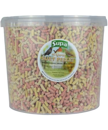 Supa Mixed Suet Pellets for Wild Birds 5 Litre Bucket | High Energy Protein Rich Treat For Garden Birds | Attract More Birds To Your Garden | Quality Wild Bird Food