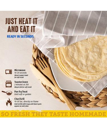 Del Campo 8 Inch Soft Corn Tortillas - Gluten Free, Authentic Mexican Food for Wraps, Tacos, Quesadillas, Burritos - Kosher (8ct) - 14 oz Pack - Buy Online on SooperMarket.com