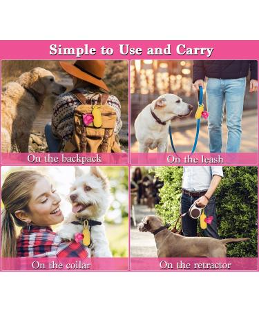 JBBFCAN Dog Poo Bags 240 Pink Large Poop bags with Dispenser Super Strong 100% Leak Proof Poo bags dogs rolls with Corn Starch Compostable Pink 240 count (Pack of 1) - Buy Online on SooperMarket.com