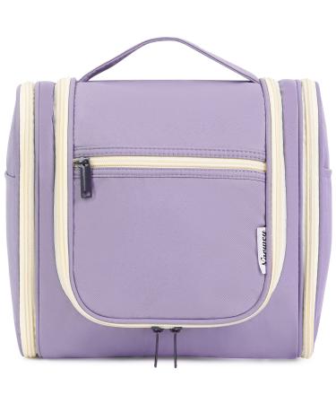 Travel Hanging Toiletry Wash Bag Makeup Cosmetic Organizer for Women (Light Purple (Large))
