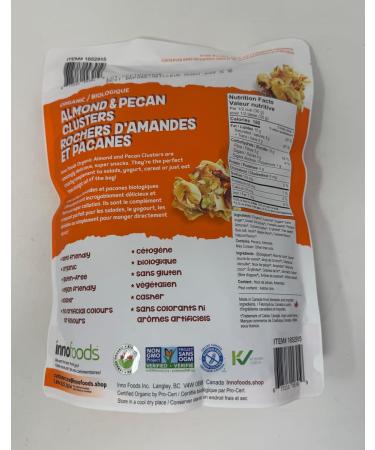 Inno Foods Organic Almond and Pecan Clusters 500 g - Buy Online on SooperMarket.com