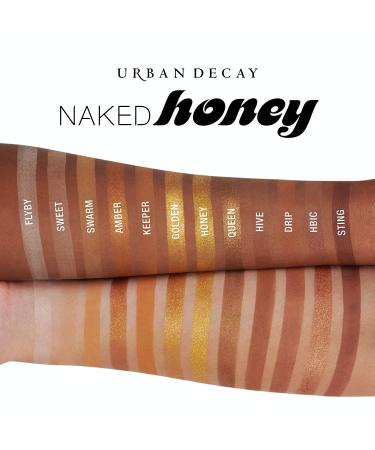Urban Decay Naked Honey Eyeshadow Palette - 12 Golden Neutral Shades | Velvety Texture & Rich Colors | Includes Mirror & Double-Ended Brush - Buy Online on SooperMarket.com