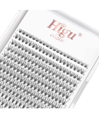 240 Pcs DIY Eyelash Extension 10D Thickness 0.10mm Individual Lashes Cluster C Curl 8-14mm Single Lashes Reusable Professional Makeup Mini Lash Clusters Extensions at Home (10D C 8-14mm)