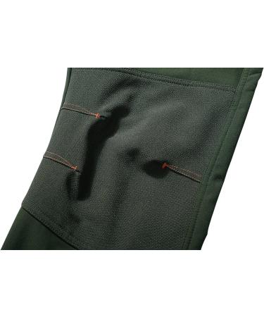 OTU Men's Waterproof Hiking Pants | Fleece Lined Soft Shell | Winter Ski Pants - Army Green - Size Large - Buy Online on SooperMarket.com