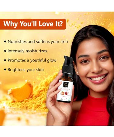 Good Vibes Ubtan Insta Glow Face Serum - Nourishing & Moisturizing Serum with Turmeric Saffron & Vitamin B3 | Vegan Paraben-Free 30 ml - Buy Online on SooperMarket.com