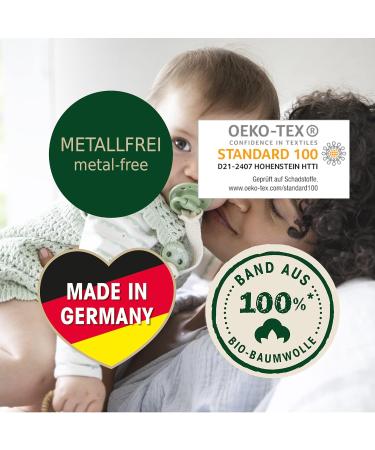 Nip Stay Green Organic Cotton Pacifier Tape - Adjustable Clothing Protector - Made in Germany - Brown - Buy Online on SooperMarket.com