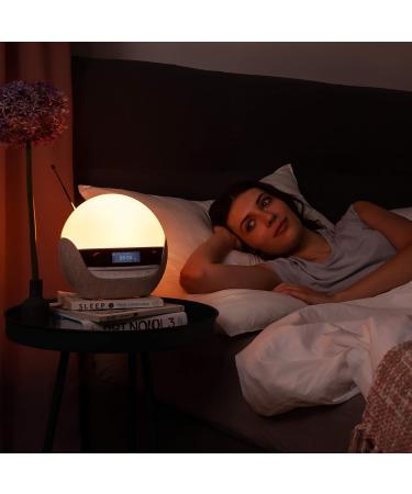 Buy Lumie Bodyclock Luxe 700FM - Light Alarm Clock with FM Radio Bluetooth Speaker & Low Blue Light | International Shipping Available - Buy Online on SooperMarket.com