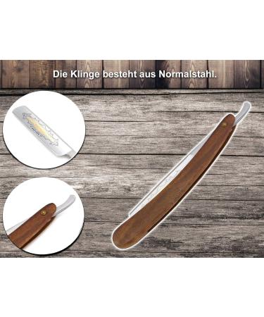Premium Men's Razor Set from Solingen - Extra Wide Leather Strop Razor & Paste - Perfect Gift Idea - Buy Online on SooperMarket.com