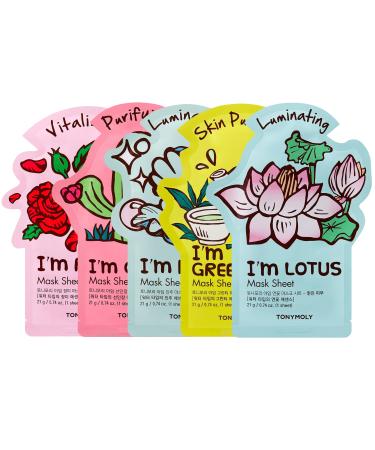TONYMOLY I'm Real Radiance Sheet Mask Set 5 Count