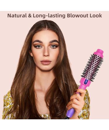 Buy Thermal Brush Blowout - Heated Round & Curling Brush Adjustable TEM Settings Purple - Fast International Shipping - Buy Online on SooperMarket.com