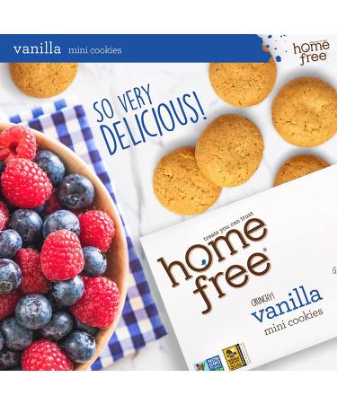 Homefree Mini Vanilla Cookies - Gluten Free, Nut Free, Vegan, 5 oz. Box (Pack of 1) - Buy Online on SooperMarket.com