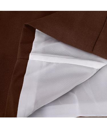 Women's Brown Business Suit Set | Slim Fit Blazer & Pants | Office Outfit for Work | Large Size - Buy Online on SooperMarket.com