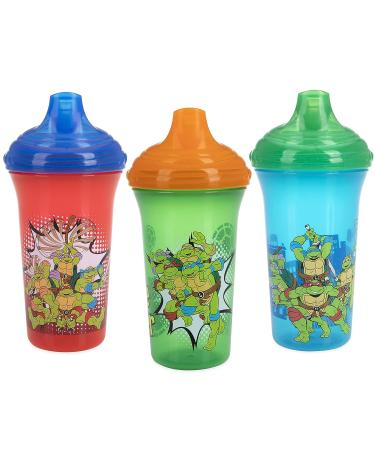 Nuby No Spill Sippy Cups with Vari-Flo Valve, TMNT Design - 9 Oz - Buy Online on SooperMarket.com