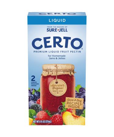 Certo Premium Liquid Fruit Pectin (4 ct Pack, 8 Total 3 fl oz Pouches)