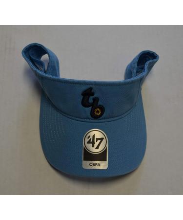 47 Brand Tampa Bay Rays MLB Golf Visor Hat - Columbia Blue | Adjustable One Size - Buy Online on SooperMarket.com