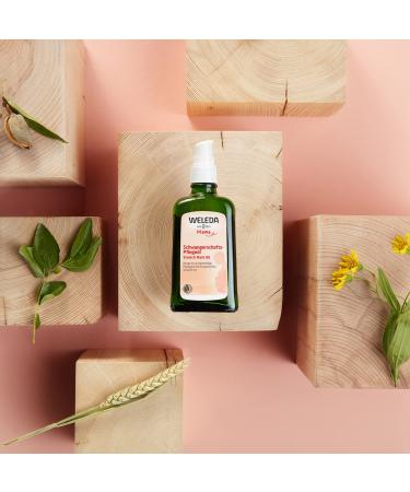 Weleda Stretch Mark Pregnancy Massage Oil 3.4 fl oz - Plant Rich Oil with Vitamin E, Sweet Almond, Jojoba, and Arnica Oils - Buy Online on SooperMarket.com