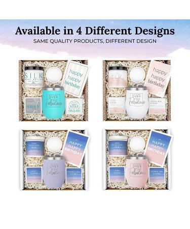 Spa Gift Box for Her - Birthday Gifts Set for Wife, Mom, Sister, Girlfriend - Relaxing Care Package with Blush Tumbler - Happy Birthday 5 Piece Set - Buy Online on SooperMarket.com