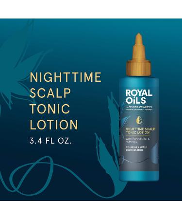 Head & Shoulders Royal Oils Nighttime Scalp Tonic with Peppermint and Hemp Oil 3.4 fl oz - Sulfate-Free - Buy Online on SooperMarket.com