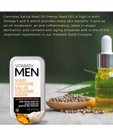 Vitabath Men's Solid Cologne Invigorating Crisp Cool Water & White Woods All Over Lasting Amber & Woodland Fragrance with Skin-Loving Natural Beeswax & Hemp - 0.5 oz Cool Water Amber White Woods 0.5 Ounce (Pack of 1) - Buy Online on SooperMarket.com