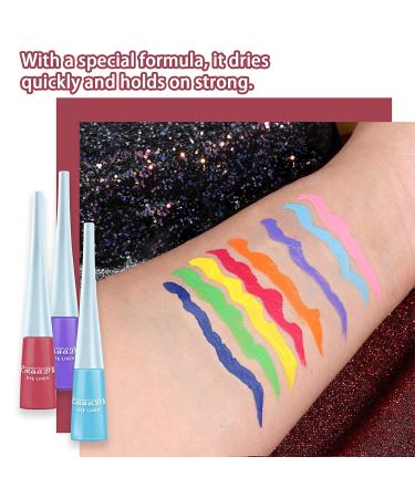 Matte Liquid Eyeliner Set - 8 Colors, Long Lasting, Waterproof, High Pigmented Eye Liner Pen for Women & Girls - 8 PCS - Buy Online on SooperMarket.com