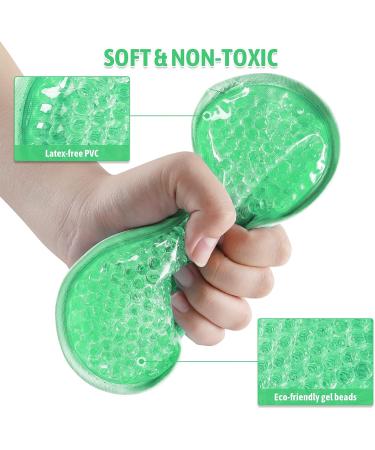 KOLTECH Cooling Gel Eye Mask - Reusable Hot Cold Pack for Stress Relief, Headaches, Migraines, Puffiness - Green - Buy Online on SooperMarket.com