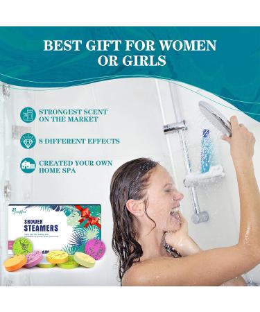 Shower Steamers Aromatherapy 8 Pack - Eucalyptus Menthol Stress Relief Set | Self Care and Valentines Gifts for Women and Men | Shower Bath Bombs for Relaxation - Buy Online on SooperMarket.com