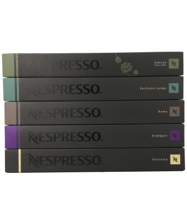 Nespresso 50 Original Line Capsules Variety Pack: Intense Family - ''NOT Compatible with Vertuoline'' Coffee 1 Pound