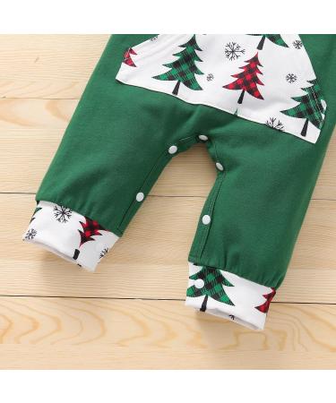 Loalirando Baby Christmas Romper Jumpsuit | My First Xmas Outfit 3-6 Months Green | Tree & Truck Design - Buy Online on SooperMarket.com