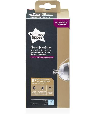 Tommee Tippee Closer to Nature Clear Bottle 340 ml Non d cor 340 ml - Buy Online on SooperMarket.com