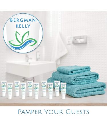 BERGMAN KELLY Travel Size 2-in-1 Shampoo & Conditioner - White Tea (1 Fl Oz, 100 Pack) | Revitalizing Hotel Toiletries for Guests - Buy Online on SooperMarket.com
