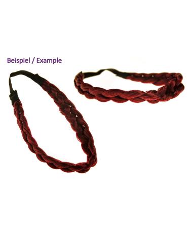 WIG ME UP CXT-006-120 Garnet Red Braided Hairband | Traditional Costume Headband - 2cm Wide International Shipping Available - Buy Online on SooperMarket.com