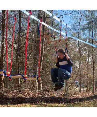 Lily's Things Trapeze Swing Bar with Gymnastic Rings - Ninja Warrior Accessories for Kids - Easy Attachment to Home Playground Equipment - Buy Online on SooperMarket.com