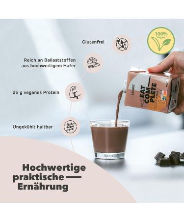 Saturo Cocoa Drinking Meal - Vegan Astronaut Food with Protein & Nutrients | 6x500ml | 500kcal Per Pack - Buy Online on SooperMarket.com