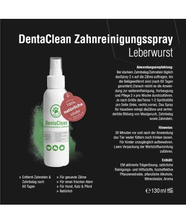 Lolo & Max DentaClean Spray Liverwurst Tooth Cleaning Spray for Pets | Fresh Breath & Dental Care - Buy Online on SooperMarket.com