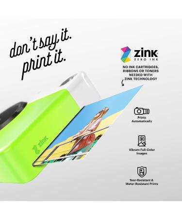 KODAK Printomatic Digital Instant Camera - Green | Full Color Prints On ZINK 2x3 Sticky-Backed Paper - Buy Online on SooperMarket.com