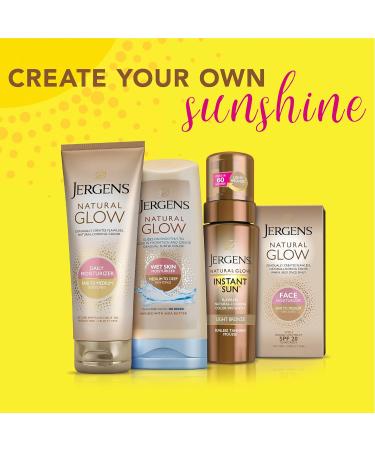 Jergens Natural Glow Instant Sun Body Mousse - Dark Self Tanner for Deep Tahiti Tan | Sunless Tanning Bronzer 6oz - Buy Online on SooperMarket.com